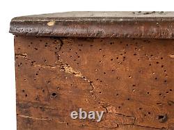 Carved Wooden Church Trunk Popular Art France Religion Collection 18th Century