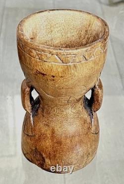 Carved Wooden Mountain Chalice