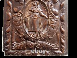 Carved Wooden Panel Characters - Eagle. High Epoque