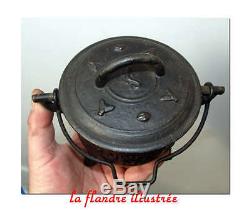 Cauldron Cast Conches Dedicatory Marie And Dated 1894 Locomotive