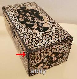 China Large Mother Of Pearl Inlayed Wood Box China Large Mother Of Pearl Inlayed Wood Box