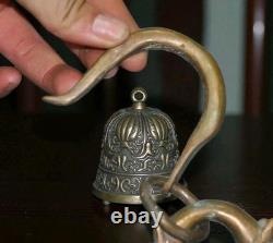 Chinese bronze dragon ritual bell 30cm