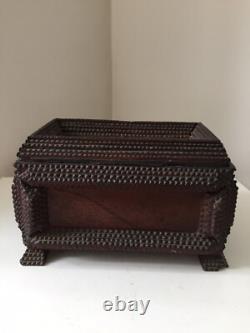 Cigar Box Wooden Popular Art Tramp Art 19th Century