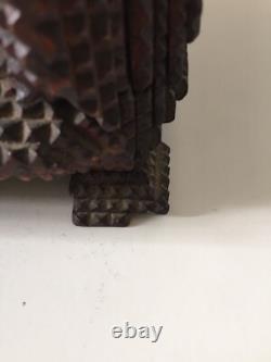 Cigar Box Wooden Popular Art Tramp Art 19th Century