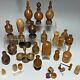 Collection Of About 25 Wooden Objects Turned Folk Art Nineteenth Century