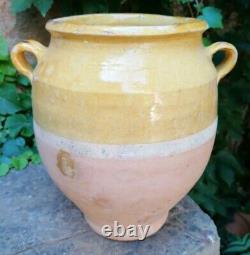 Confit Pot 2.455 KG Yellow Glaze Provencal Pottery To Glacier Yellow Xixth