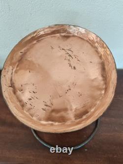 Copper bucket with forged iron handle 19th century