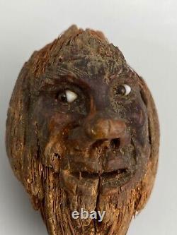 Corozo Nuts Sculptee Xixeme Work Marin Eyes Sulfure Art Popular M847