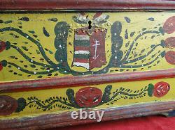 Courtesy Box In Painted Wood Alsace