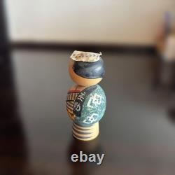 Creative handmade Kokeshi doll by Obara Shosuke, Showa folk art object	  
<br/>  