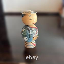 Creative handmade Kokeshi doll by Obara Shosuke, Showa folk art object 

  <br/>
