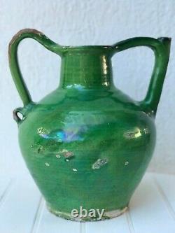 Cruche Orjol Pottery Saint Jean De Fos Early 19th Antique French Pottery