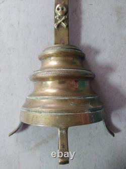 Crucifix Christ Brass Cross with Tripod Support 18th Century