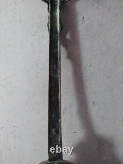 Crucifix Christ Brass Cross with Tripod Support 18th Century