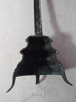 Crucifix Christ Brass Cross with Tripod Support 18th Century