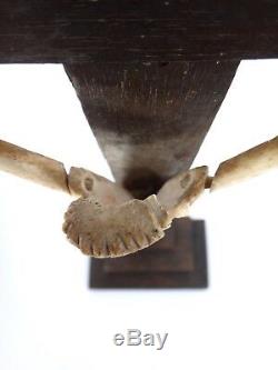 Crucifix Jansenite Wooden Christ Bone Eighteenth