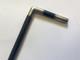 Dandy (or Women's) Cane Blackened Wood And Silver / Modernist Square Handle