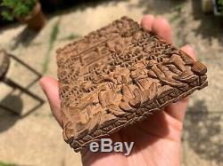 Door Carved Sandalwood Map Of A Nineteenth China Dignitary Decor