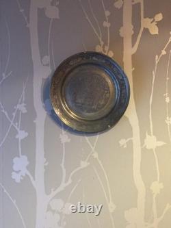 Eastern Silver-Plated Copper Plate - Popular Oriental - Ottoman - Asia - India - Syria