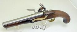 English Large Flint Gun Forged Iron Exotic Wood 18 19th 187w400