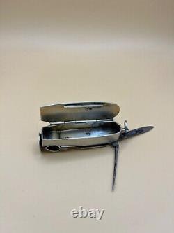 English silver pyrogenic multifunction knife 19th century 119g / RARE