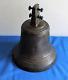 Enormous Bell Old Bronze Chateau School Or Church 10 Kg