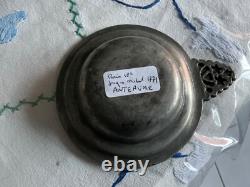 Etain PARIS 18th PALETTE À SAIGNÉE. ANTHEAUME 1771 medicine, hospital