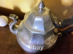 Etain TEAPOT 18th engraved stamp. See my other items.
