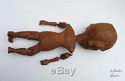 Exceptional Articulated Carved Folk Art Caricature Character