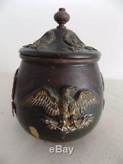 Exceptional & Rare Copper And Bronze Tobacco Box Napoleon III Aiglon