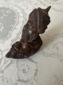 Figural corozo pipe bowl, Egyptian Campaign, Ottoman, ethnic Figural corozo pipe bowl, Egyptian Campaign, Ottoman, ethnic