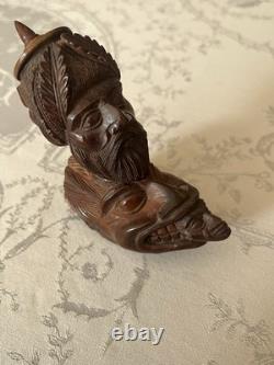 Figural corozo pipe bowl, Egyptian Campaign, Ottoman, ethnic Figural corozo pipe bowl, Egyptian Campaign, Ottoman, ethnic