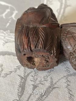 Figural corozo pipe bowl, Egyptian Campaign, Ottoman, ethnic