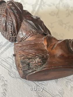 Figural corozo pipe bowl, Egyptian Campaign, Ottoman, ethnic