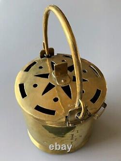 Flanders Beautiful Bucket With Chimney Embers 18th Brass