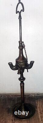 Florentine oil lamp with 4 spouts 1900