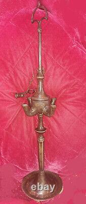 Florentine oil lamp with 4 spouts 1900