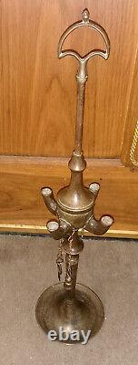 Florentine oil lamp with 4 spouts 1900