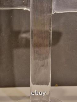 Folk art / Curiosity – Large blown-glass crucifix, H. 36 cm, circa 1970
