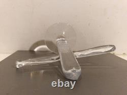 Folk art / Curiosity – Large blown-glass crucifix, H. 36 cm, circa 1970