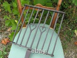 Former 19th Forged Iron Grill. Wedding Gift. People's Art