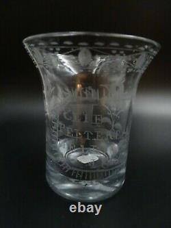 Former Glass Normand Patronymic Elie Date 1814 1814 Siècle Art Popular