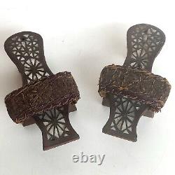 Former Kabkab Hammam Sandals Wood And Mother-of-pearl Ottoman Turkey Syria