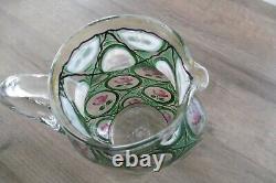 Former Pitcher Milk Jar In Glazed Glass Normand Normandy XIX