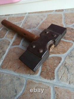 Former Stone Cutter Hammer Popular Art Craft Tool Metal Wood Rare