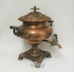 Fountain Tea Copper Table Nineteenth. Samovar