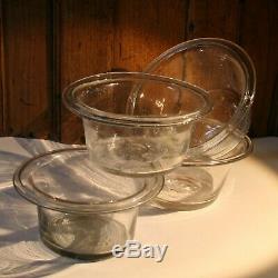 Four Glasses Trays Blown Late Eighteenth Early Nineteenth Antique Glass
