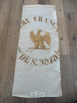 Fragment Of Flag Of Saint Nazaire In Royans Drôme III Republic 1870