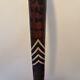 France Elegant Antique Cane With Silver Inlays And Painted Stripes