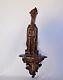 Gargouille 19 Eme Wooden Carved Gothic Neo On Console Louis Xv C1141